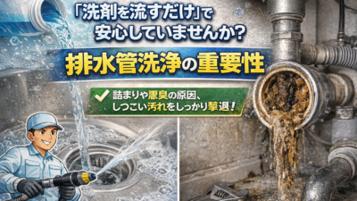 排水管洗浄をしないとどうなる？放置する7つのリスクと市販剤で落ちない汚れの正体