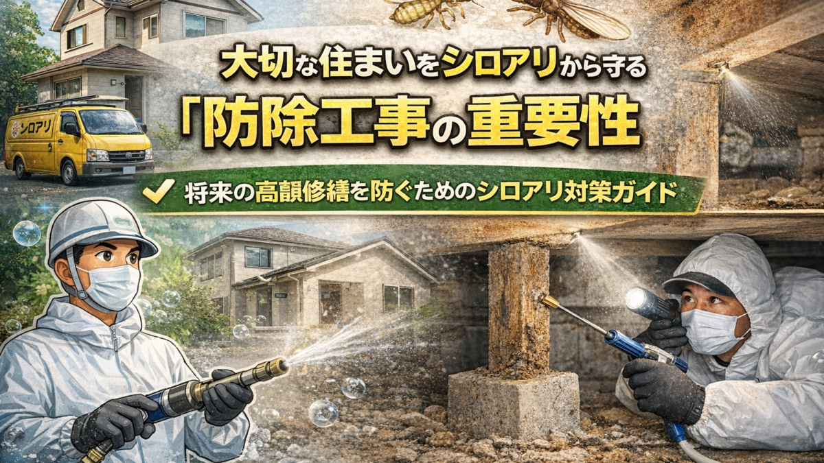 家の寿命を守るシロアリ防除工事ガイド｜費用相場から失敗しない業者選びまで解説